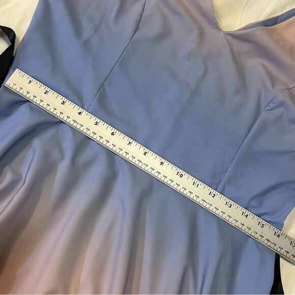 Sucrefas Purple Ombre V-Neck Sheath Dress Women's XL - Picture 11 of 12